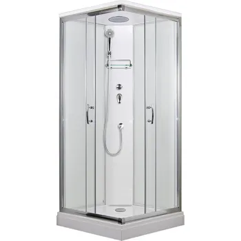 Sprchový box ARTTEC Smaragd PAN04522 čirý bílý