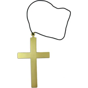 Karnevalový doplněk Rappa Kříž na krk 21 cm