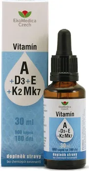 EkoMedica Czech Vitamín A + D3 + E + K2Mk7 30 ml