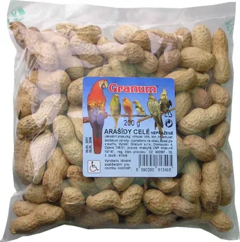 Krmivo pro ptáka Granum Arašídy neloupané nepražené 200 g