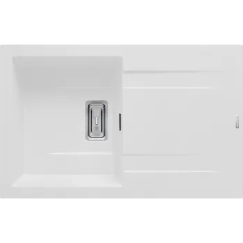 Granitový dřez Granitový dřez Pyramis KARTESIO (79x50) 1B 1D bílá