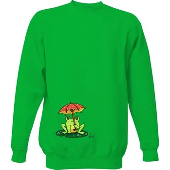 Pánská mikina Mikina bez kapuce Unisex s potiskem Žabička pánské