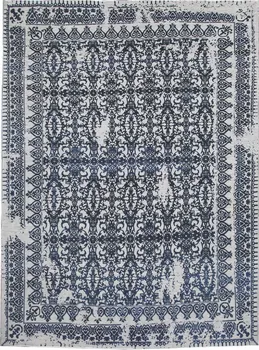 Koberec Diamond Carpets DC-JK 7 Silver/Denim 275 x 365 cm