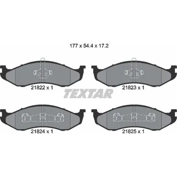 Brzdová destička Textar 2182202