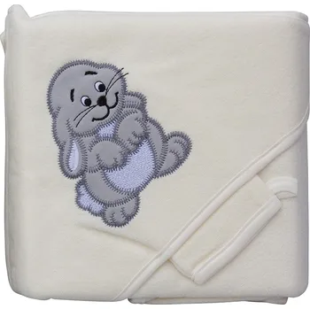 Froté ručník - Scarlett zajíc s kapucí - béžová