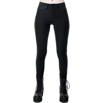 Dámské kalhoty kalhoty dámské KILLSTAR - Vanquish Jeans - BLACK