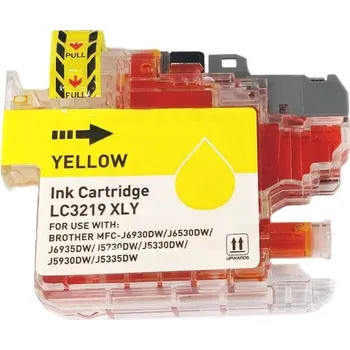 Inkoustová kazeta - BROTHER LC-3219XLY - yellow - kompatibilní