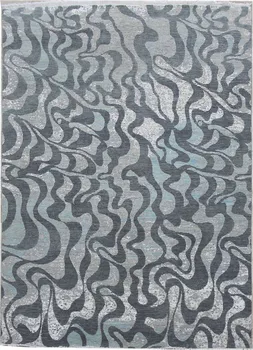 Koberec Diamond Carpets DC-M1 Grey/Aqua 245 x 305 cm