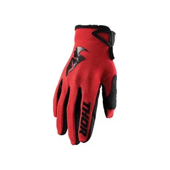 Moto rukavice MX Rukavice THOR SECTOR RED GLOVES, Velikost XXL