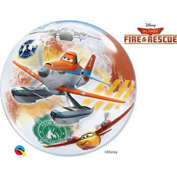 Balónek Balonek bublina Letadla - záchranáři 56cm