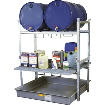 Olejová vana CEMO Regál na sudy typ 800, varianta 4(7673)