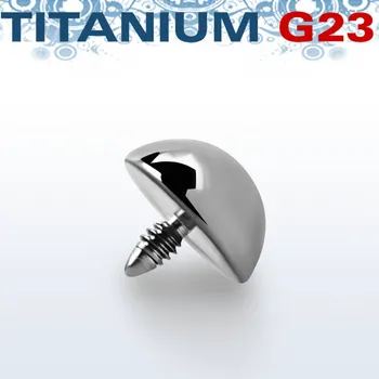 Piercing Piercingate Náhradní vrchní díl pro microdermal ND00012 - Kuličky: 5 mm, Průměr tyčky: 1,2 mm