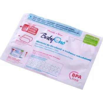 Odsávačka mléka Sáčky pro sterilizaci v mikrovlnné troubě Baby Ono 5 ks