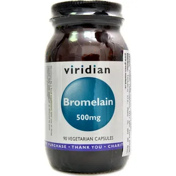 Přírodní produkt Viridian Bromelain 500 mg 90 cps.