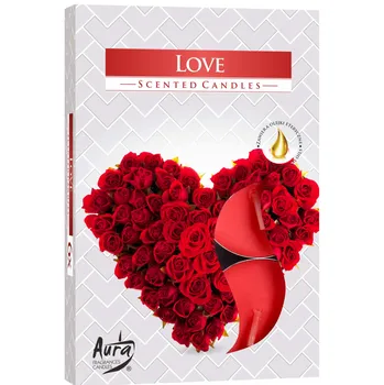 Bispol Aura čajová vonná svíčka 6 ks