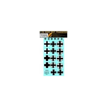 Plastikový model 1/32 Decals Bf 109E-3/4/7 Crosses
