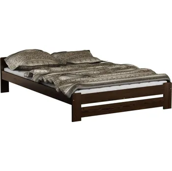 ImportWorld Dřevěná postel Viktor 120x200 + rošt ZDARMA (Barva dřeva: Ořech)