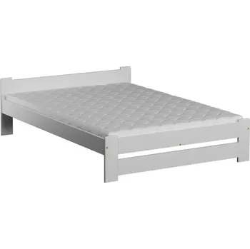 Postel ImportWorld Dřevěná postel Viktor 140x200 + rošt ZDARMA (Barva dřeva: Bílá)
