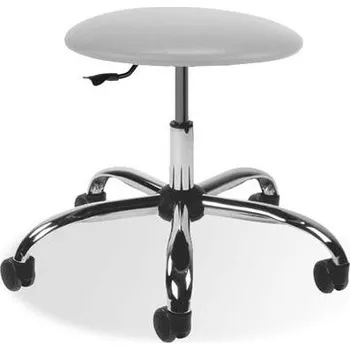 Laboratorní stolička GOLIAT, látka světle šedá.