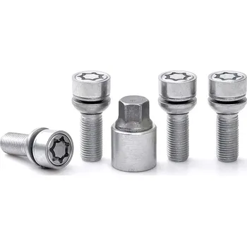 Šroubek na kolo Pojistné bezpečnostní šrouby M14x1,5x38 kulová R13 pohyblivá, klíč 17, SICUSTAR VN538RSR13, AUDI