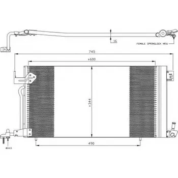 Výparník klimatizace NRF 35303