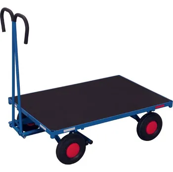 Plošinový vozík Ruční valníkový vůz VARIOfit, 1200 x 800 mm, nosnost 700 kg, bez nástavby