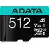 Paměťová karta ADATA MicroSDXC 512 GB Class 10 U3 V30S + adaptér (AUSDX512GUI3V30SA2-RA1)