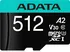Paměťová karta ADATA MicroSDXC 512 GB Class 10 U3 V30S + adaptér (AUSDX512GUI3V30SA2-RA1)