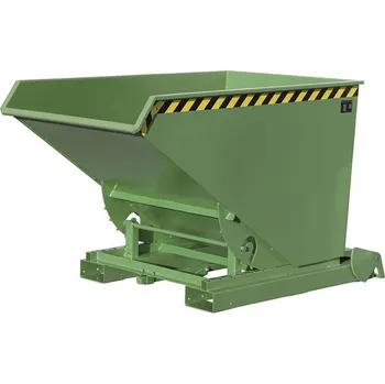 Přepravník Automatický výklopný přepravník, objem 1200 l, nosnost 1500 kg, d x š x v: 1920x1095x1125 mm, barva zelená RAL6011