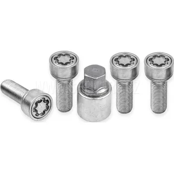 Autodoplněk Pojistné bezpečnostní šrouby M14x1,5x37 kulová R14, klíč 17, SICUSTAR VN537R14, Mercedes