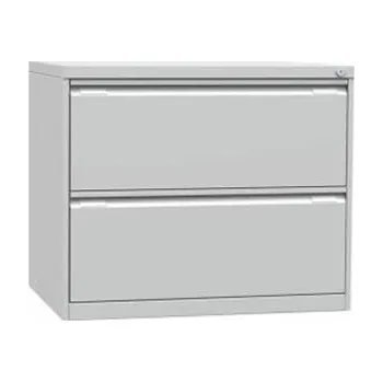 Kartotéka Kartotéka se zesílenou konstrukcí na závěsné pořadače A4, 2 dvouřadové zásuvky, v x š x h: 704x840x623 mm, barva šedá RAL7035