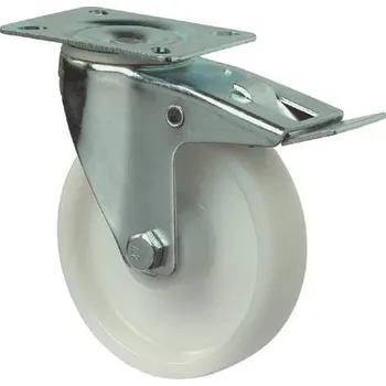 Pojezdové kolečko Transportní kolečko, otočné s brzdou, polyamid, pr. 100 mm, nosnost 350 kg