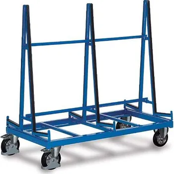 Plošinový vozík Vozík VARIOfit pro rozměrné tabule, 1680 x 880 mm, dvoustranný