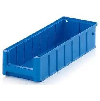 Regálová přepravka UniBox, modrá, d x š x v: 400 x 234 x 90 mm