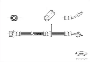 Brzdová hadice Corteco 19033532