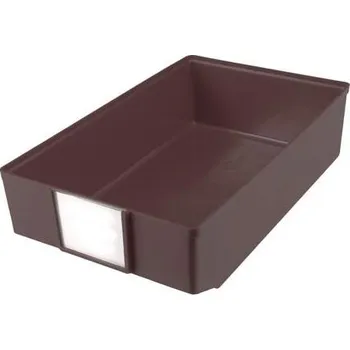 Regálová zásuvka, 182 x 83 x 300 mm, černá.