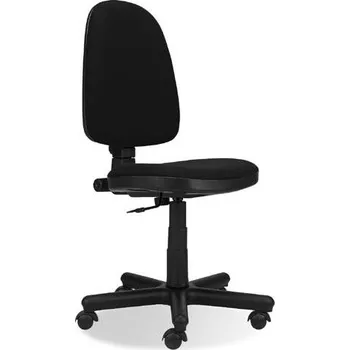 Kancelářská židle PRESTIGE bez područek, potah z látky Basic, barva černá