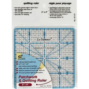 Příslušenství k šicímu stroji patchworkové pravítko 4x4 palců