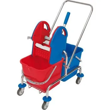 Dvojité pojízdné vědro se ždímačem