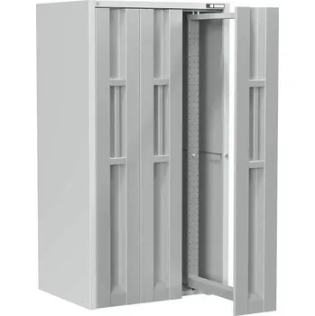 Skříň se 3 vertikálními výsuvnými rámy, v x š x h: 1950x1044x790 mm, barva šedá RAL7035