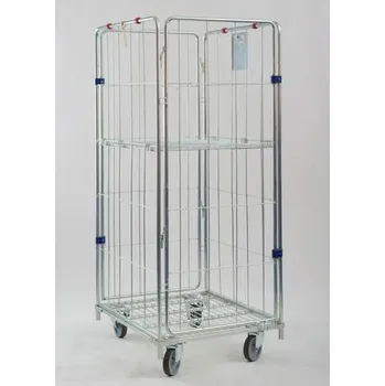 Rollkontejner, čtyřstranný, bez polic, š x h x v: 700x800x1665 mm.