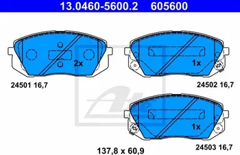 Brzdová destička ATE 13.0460-5600.2