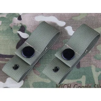 EmersonGear Upevňovací pásky na brýle pro helmy MICH - olivové (OD)