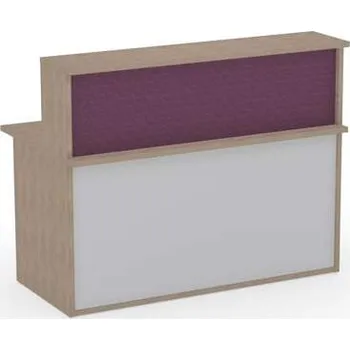 Recepce Příplatek za čalounění: modul rovný s nadstavbou - vnější spodní stěna, šířka 1600 mm.