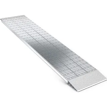 Nakládací rampa pro vozidlo Průmyslová nájezdová rampa z hliníku, d x š: 4000x400 mm, nosnost 1656 kg.