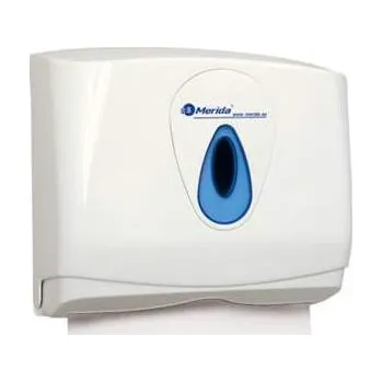 Zásobník na jednotlivé papírové ručníky TOP, obsah 250 ks. Barva průzoru modrá.