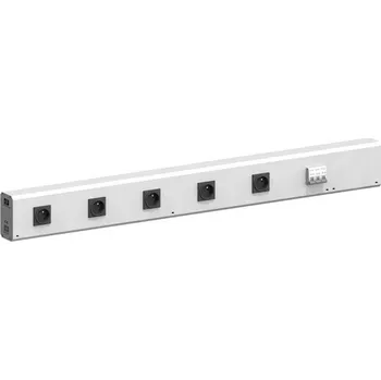 Dílenský stůl Elektrolišta bez pneumatické rychlospojky, 5x 230V/16A, k uchycení mezi sloupky, délka 1500 mm