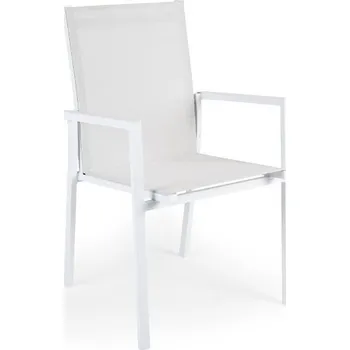 Stolička Brafab Záhradná stolička AVANTI - Biely rám– biely výplet