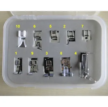 Příslušenství k šicímu stroji sada 10-ti patek pro Bernette 37/38