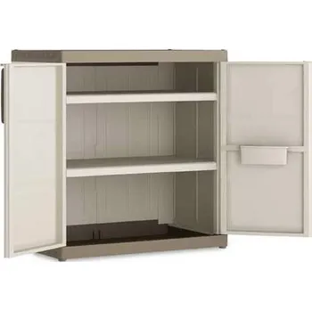 Plastová skříňka, 2 police, v x š x h: 930x890x540 mm